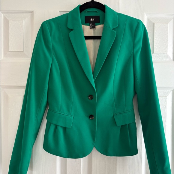 H&M Jackets & Blazers - H&M Women's Green Blazer